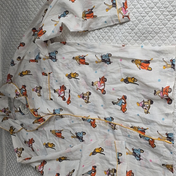 Mahogany Cotton Moto Pajamas - Picture 4 of 16